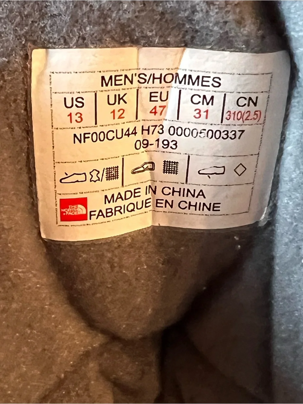 The North Face Chilkat Boots Zinc Gray Men’s 13 Waterproof Suede Upper Unused